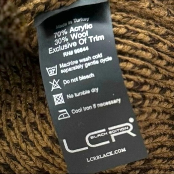 LCR Black Edition Premium Knit Men’s Size XXL 1/4 Zip 3 Button Toggles Sweater - Picture 15 of 15